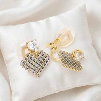 AMORE LUXE -18 karát színű Xuping fülklipsz