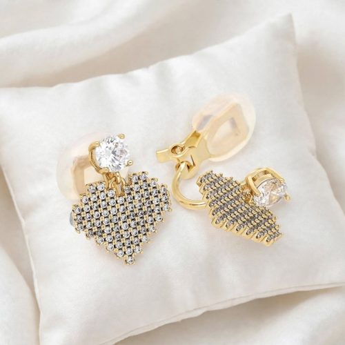 AMORE LUXE -18 karát színű Xuping fülklipsz