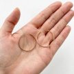 Luna 18 karát színű Xuping karika fülbevaló 4cm átmérőjű 