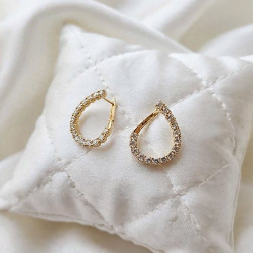 Cseppfény 14 karát színű Xuping fülbevaló 