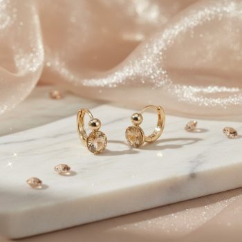   Anita 18 karát színű minőségi kristályos Xuping fülbevaló 