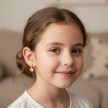 Anita 18 karát színű minőségi kristályos Xuping fülbevaló 