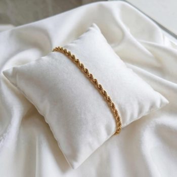 Rope 14 karát színű Xuping karkötő 