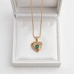 Emerald Heart 18 karát színű Xuping nyaklánc 
