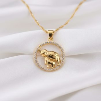 Elephante 14 karát színű Xuping nyaklánc 