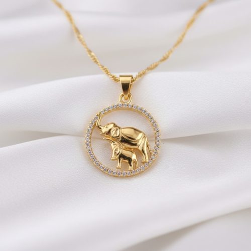 Elephante 14 karát színű Xuping nyaklánc 