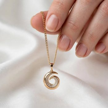 AURA SPIRÁL 18 K színű Xuping nyaklánc 