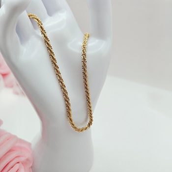   Sarina 18 karát színű 45 cm hosszú 3mm széles antiallergén nyaklánc 