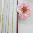 Lili  14 karát színű 45 cm hosszú 4 mm széles antiallergén nyaklánc 